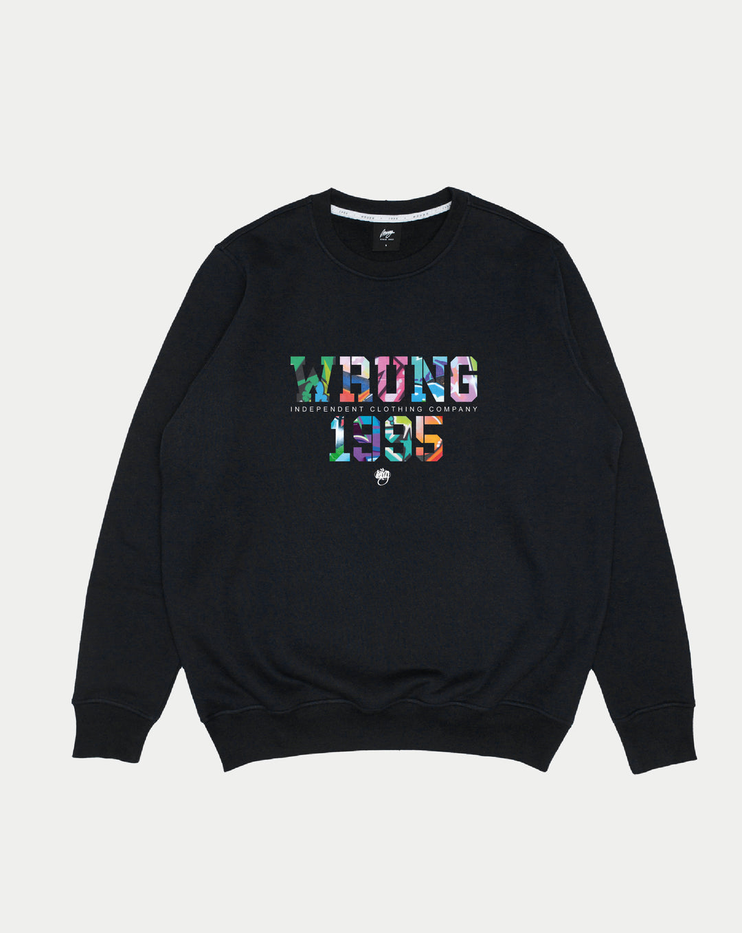 Wrung Crewneck Graff Noir