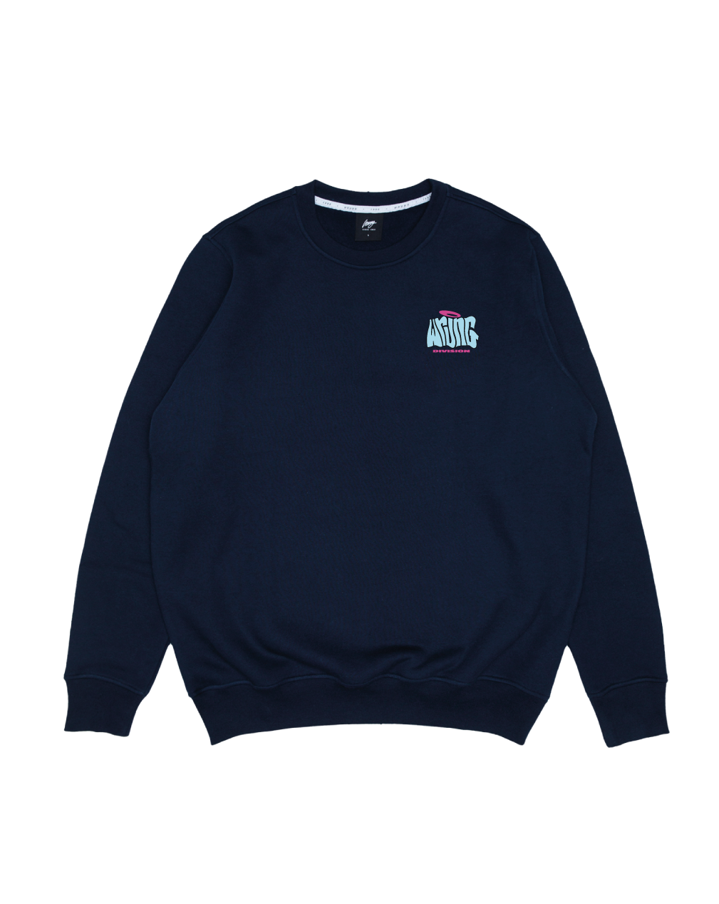 Wrung Crewneck Letters Navy