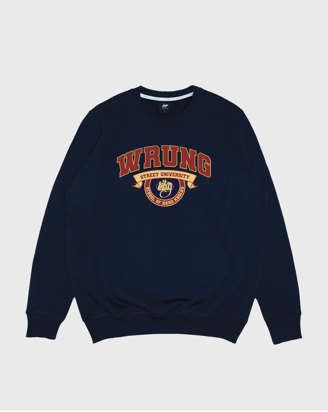 Wrung Crewneck Street University Navy