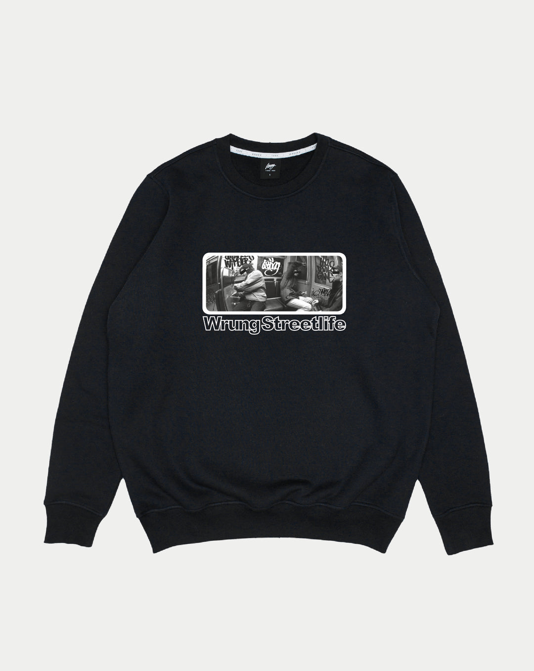 Wrung Crewneck Vandal Line Noir