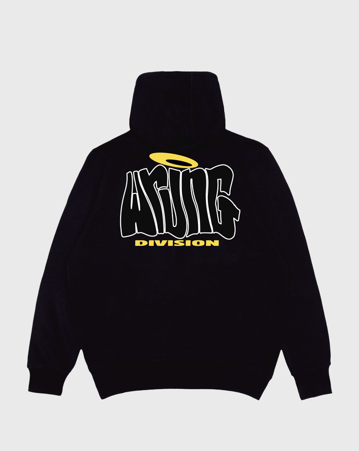 Wrung Hoodie Letters 2 Noir