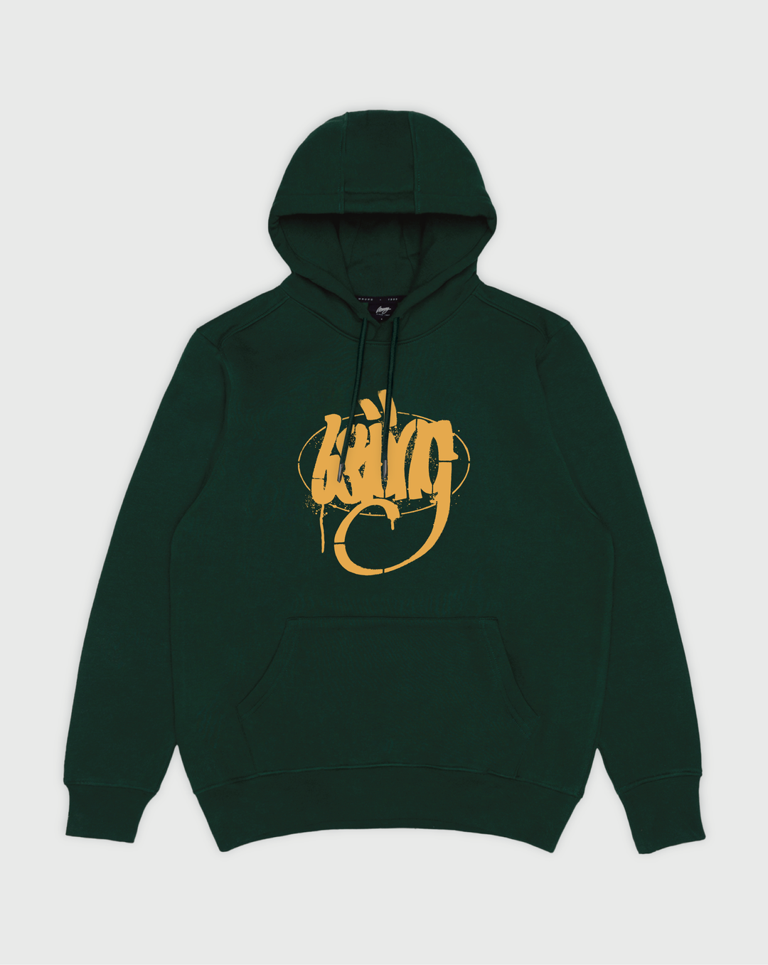 Wrung Hoodie OG Stencil Vert fonce
