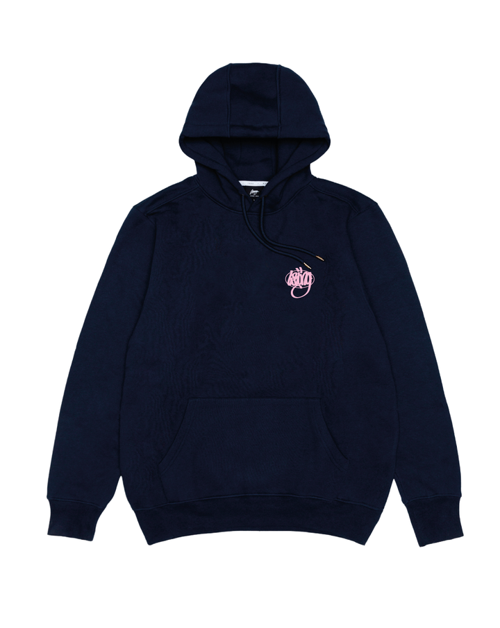 Wrung Hood Letters Navy