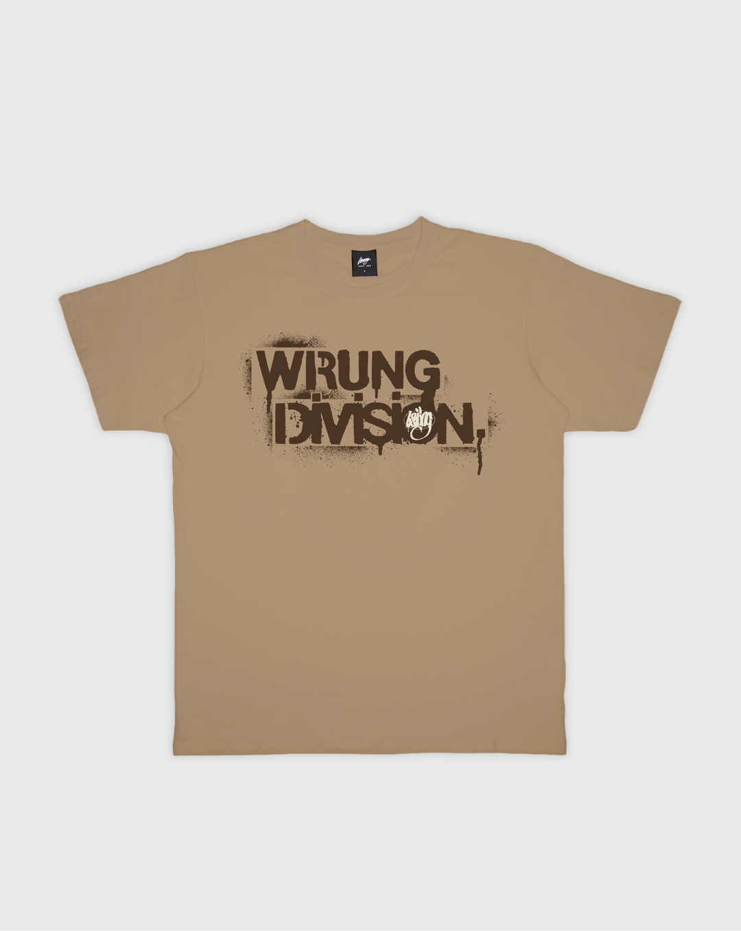 Wrung Stencil Division Beige