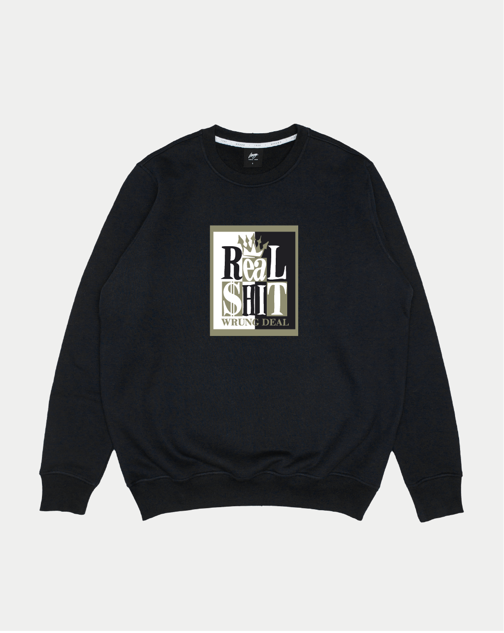 Wrung Crewneck Real Shit Noir